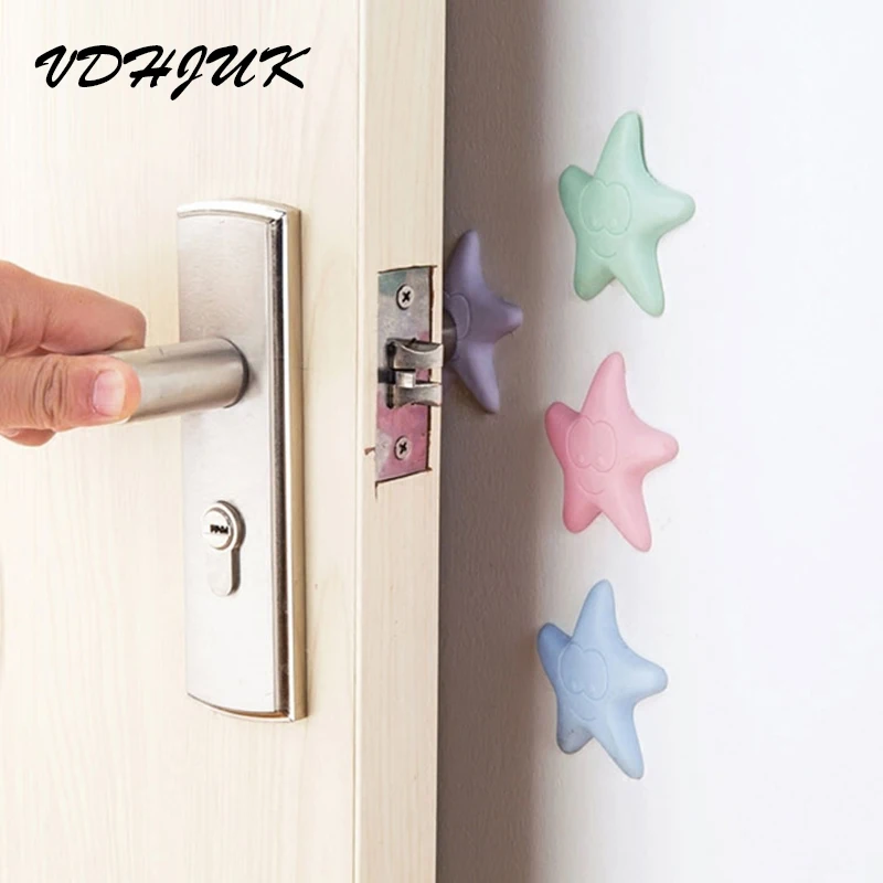 Самоклеящиеся силиконовые защитные накладки Морская звезда 2017|protector wall|silicone door