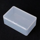 Прямоугольный пластиковый прозрачный ящик для хранения ювелирных изделий, бусин, органайзер, 10*6*3,6 см