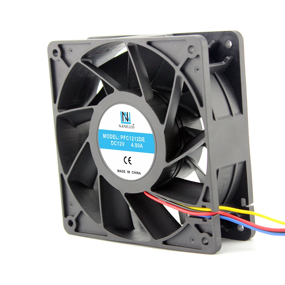 NANILUO PFC1212DE 120*120*38 мм 12038 1238 12 см DC 12 В 4.80A сервер инвертор вентилятор охлаждения для BTC BCH SBTC UBTC шахтерский вентилятор