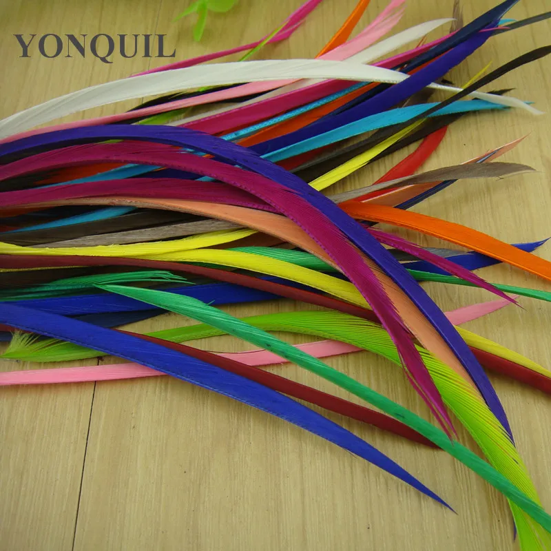 Окрашенные одноперьевые волосы для наращивания Acc окрашенные одиночные гусиные