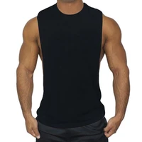 mens tank tops bodybuilding men gyms clothing soild o neck cotton muscle tank top men sleeveless stringer gyms singlets