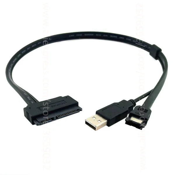ESATA USB кабель 50 см жесткий диск SATA 22pin к данных Powered Кабель адаптер для 2.5&quot HDD| |