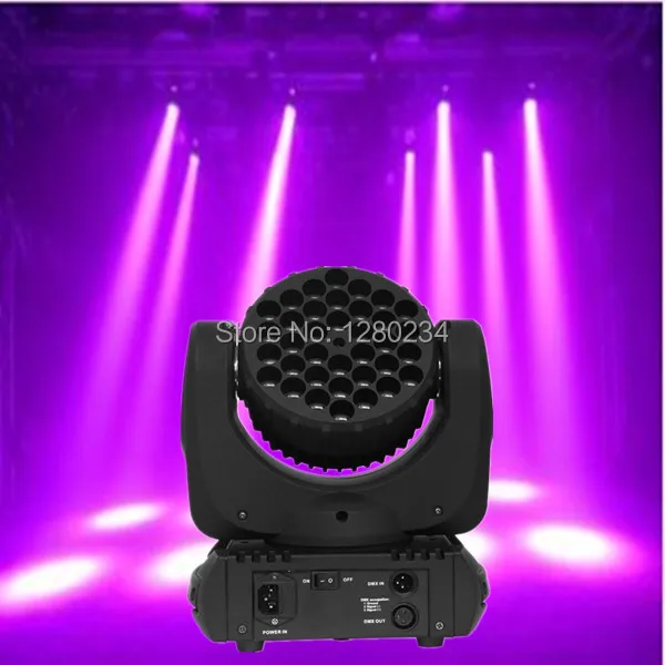 

6pcs/lot cheap stage light 36pcs*3W RGBW led mini moving head beam wash dj lights for bar dmx512 lighting control