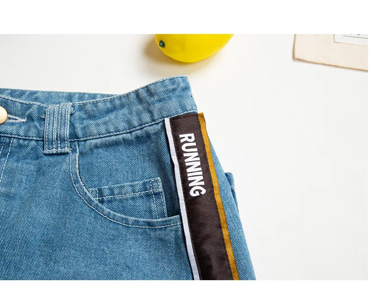 Летняя английская Мода Дизайн консервативный стиль женские джинсовые юбки с