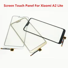 A2Lite сенсорный экран для Xiaomi Mi A2 Lite Передняя стеклянная крышка ЖК-экран внешняя панель дигитайзер сенсор объектив Запасные части