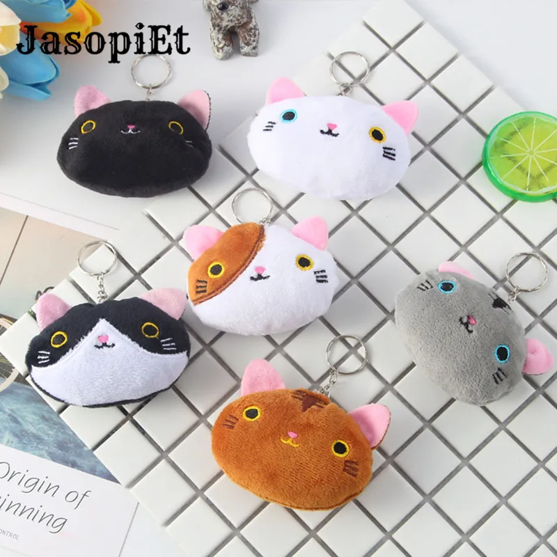 JasopiEt 1 шт. милый кот 5 стилей плюшевая игрушка мини сумка подвеска брелок кукла