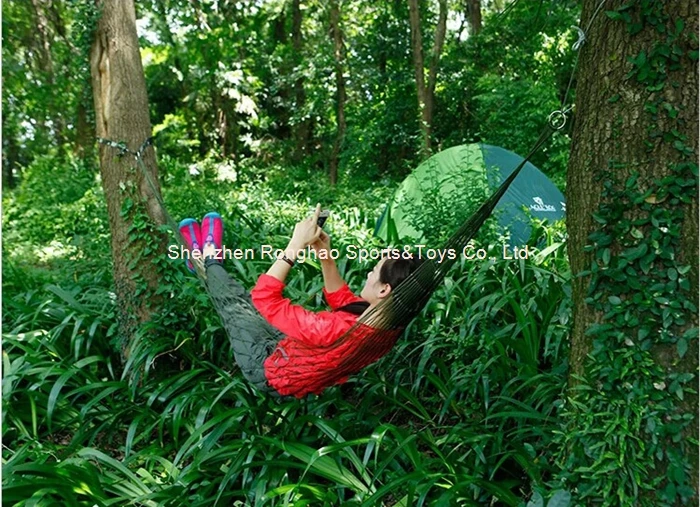 Высокое качество нейлоновая сетка гамак висячая Спящая кровать качели открытый