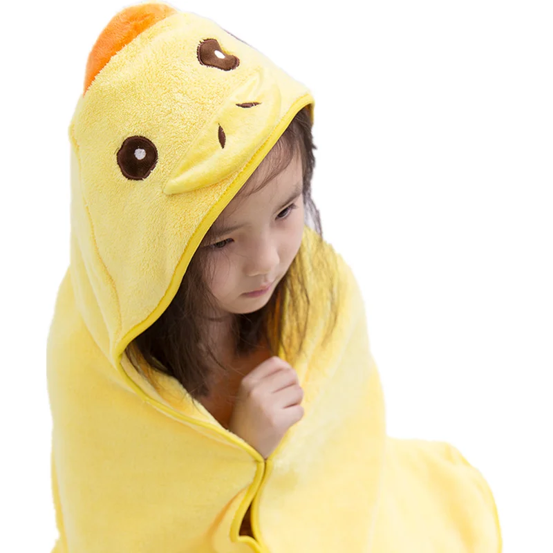 Женское банное полотенце в виде животного Детские Банные халаты с капюшоном