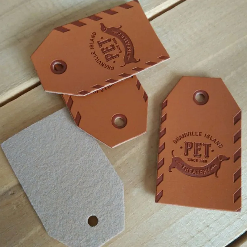 1000 шт. этикетки из искусственной кожи 6 х4 см|clothing tags|clothing name tagleather tag |