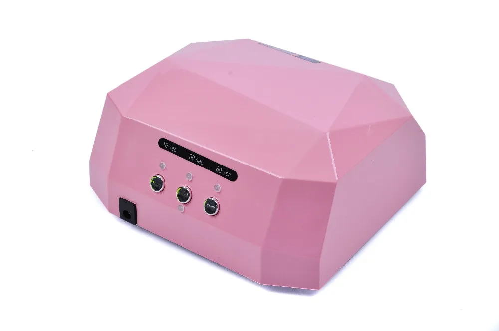Pink 36 Вт Сушилка для ногтей красная Алмазная форма СВЕТОДИОДНЫЙ УФ-светильник CCFL гелевые лампы Новые популярные сушильные гель-лаки инструменты для ногтей - Цвет: Pink