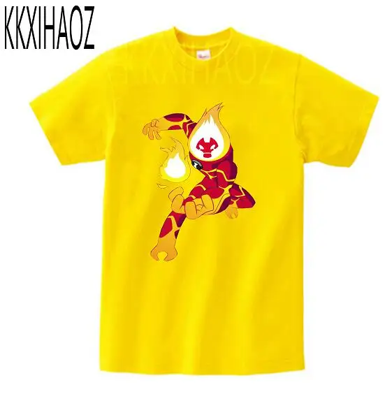 childreT-shirt Новинка года, Детская футболка Ben 10 футболка для малышей летние топы для маленьких мальчиков и девочек, Детский костюм с героями мультфильмов MJ - Цвет: childreT-shirt