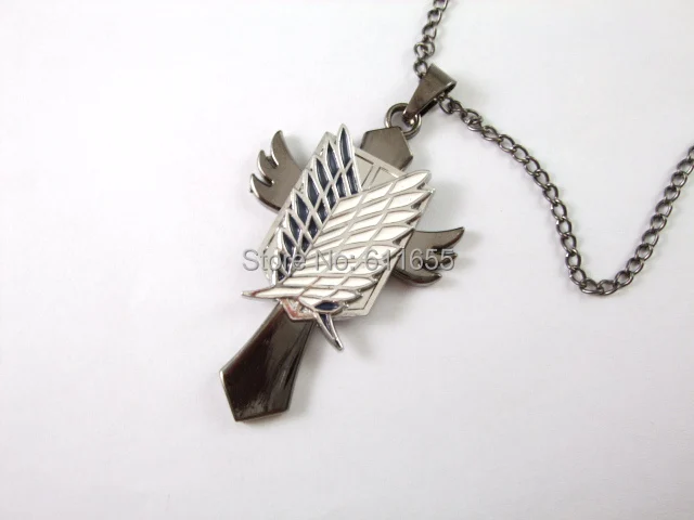 Мужские ожерелья и Кожаные Цепочки 1 шт./лот аниме Атака Титанов Novetly Shingeki no