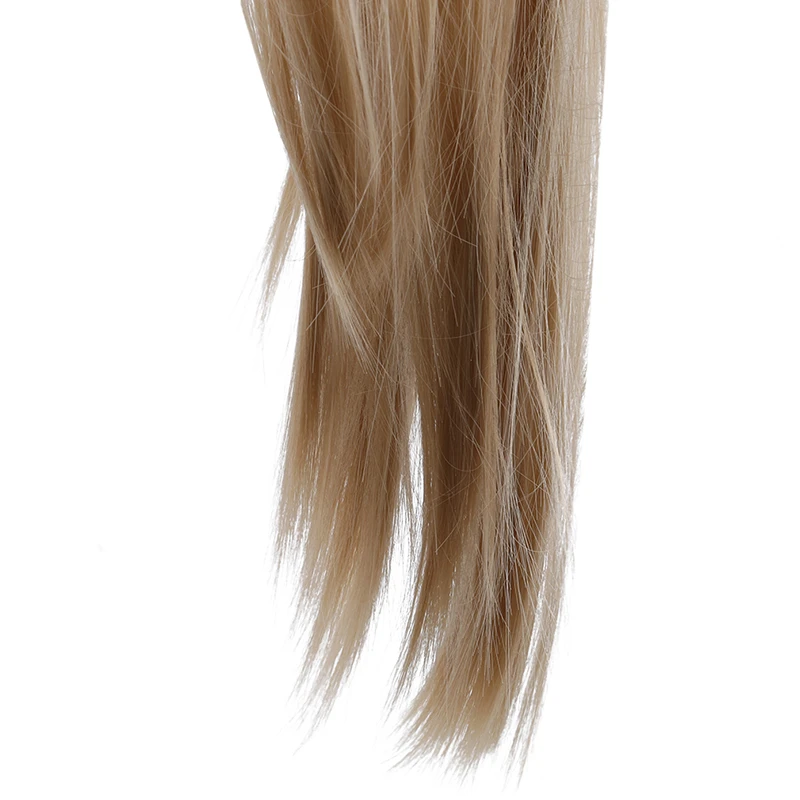 Длинные прямые накладные волосы на клипсе термостойкие синтетические хвосты для