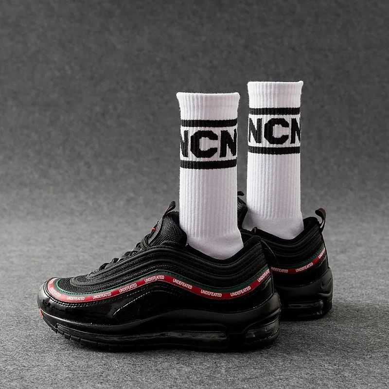 IMINCN 1Pair Design Brand New Young People Hiphop rainbow gay lgbt Cotton Dance Street High Fashion man boy White Sock | Мужская одежда