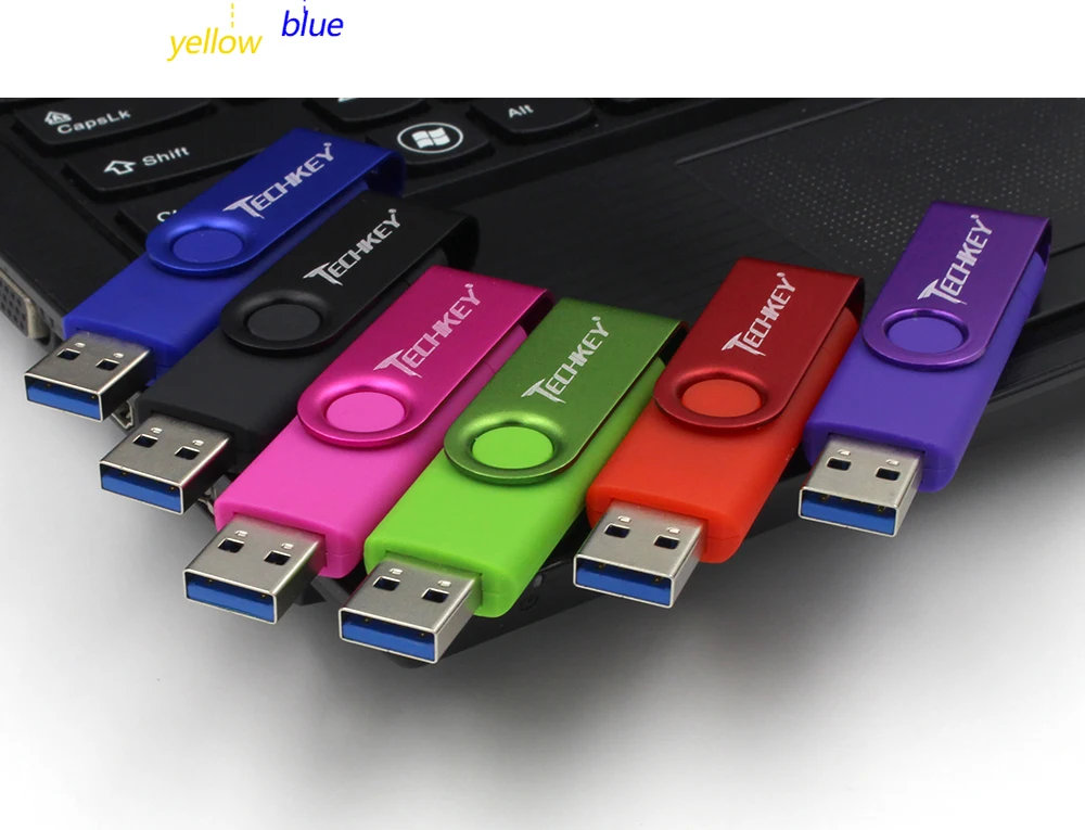 Новинка: TECHKEY OTG usb 3,0 64 ГБ usb флэш-накопитель 3,0 32gbpen накопитель 8 Гб оперативной памяти, 16 Гб встроенной памяти, memoria cel usb флешки флэш-накопитель из дерева для мобильного телефона