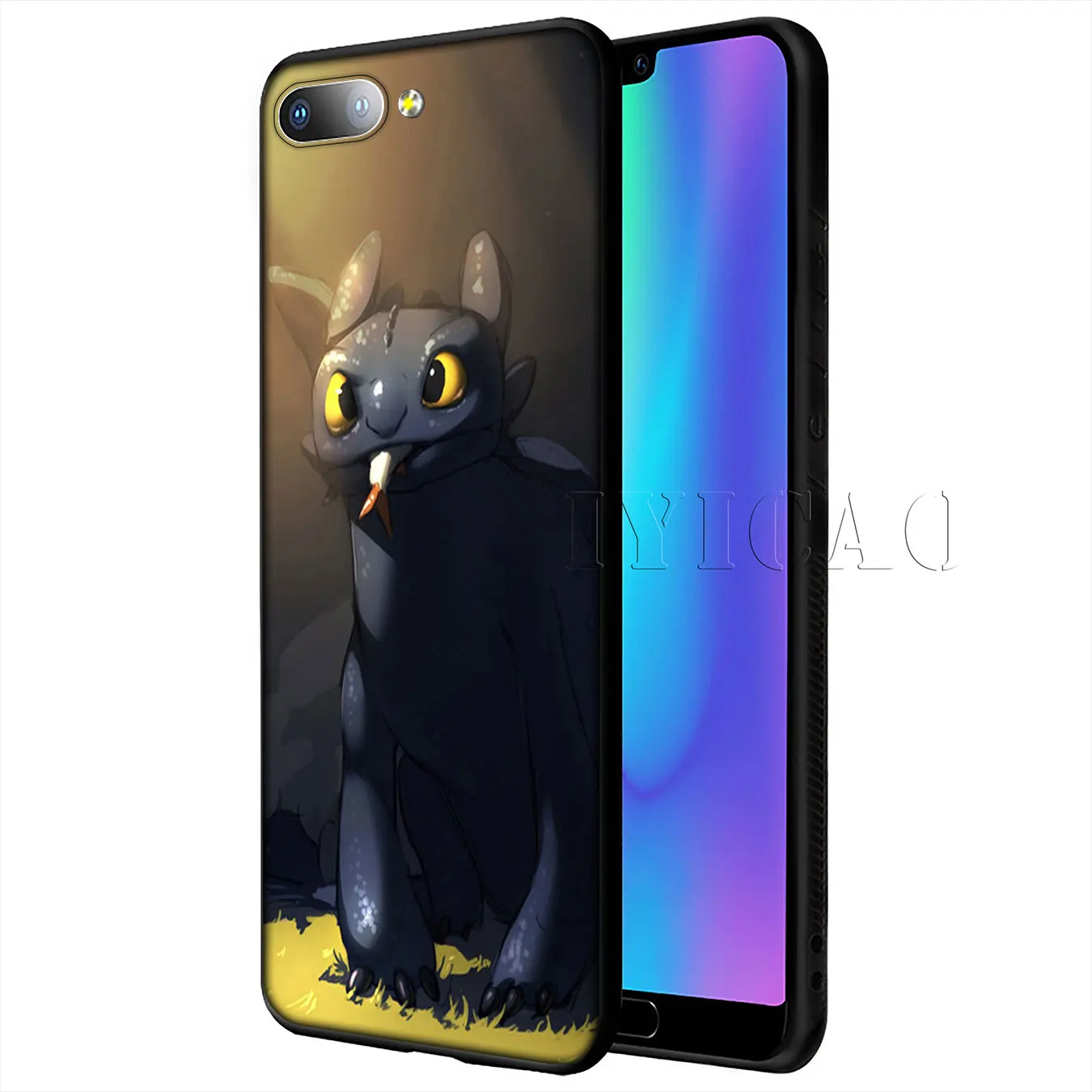 IYICAO Беззубик Как приручить дракона мягкий чехол для Huawei Y9 Y7 Y6 Prime 2019 Honor 20 8C 8X 8 9 9X 10