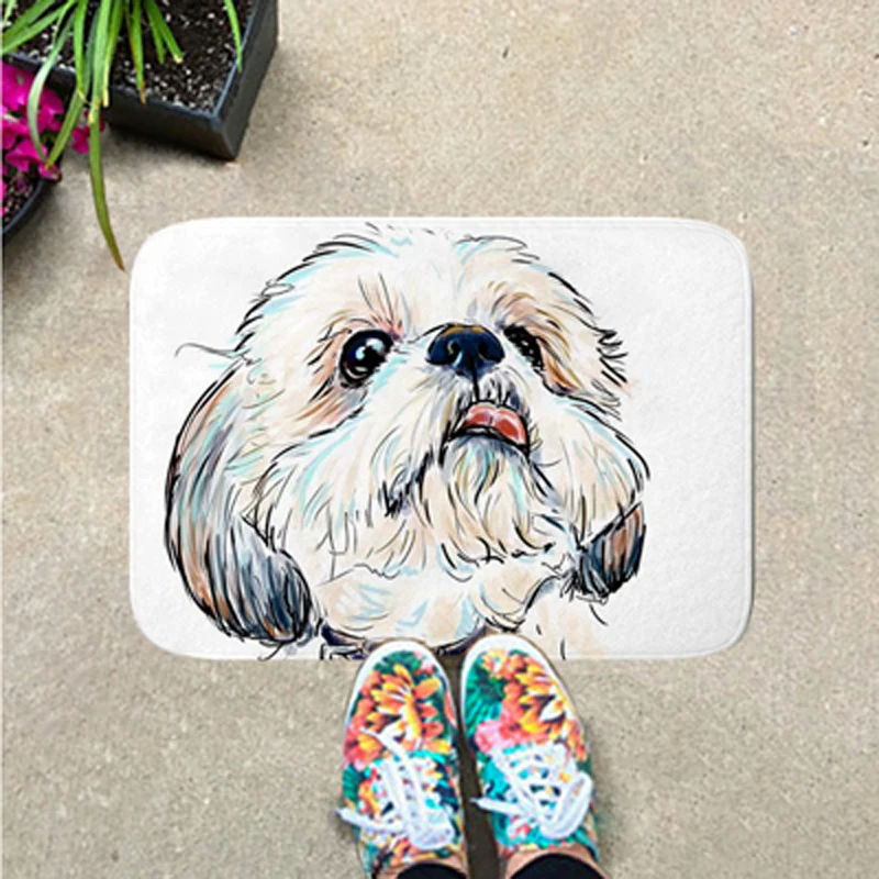 Smiry 40*60 см милые собаки Животные водонепроницаемые коврики декоративные для