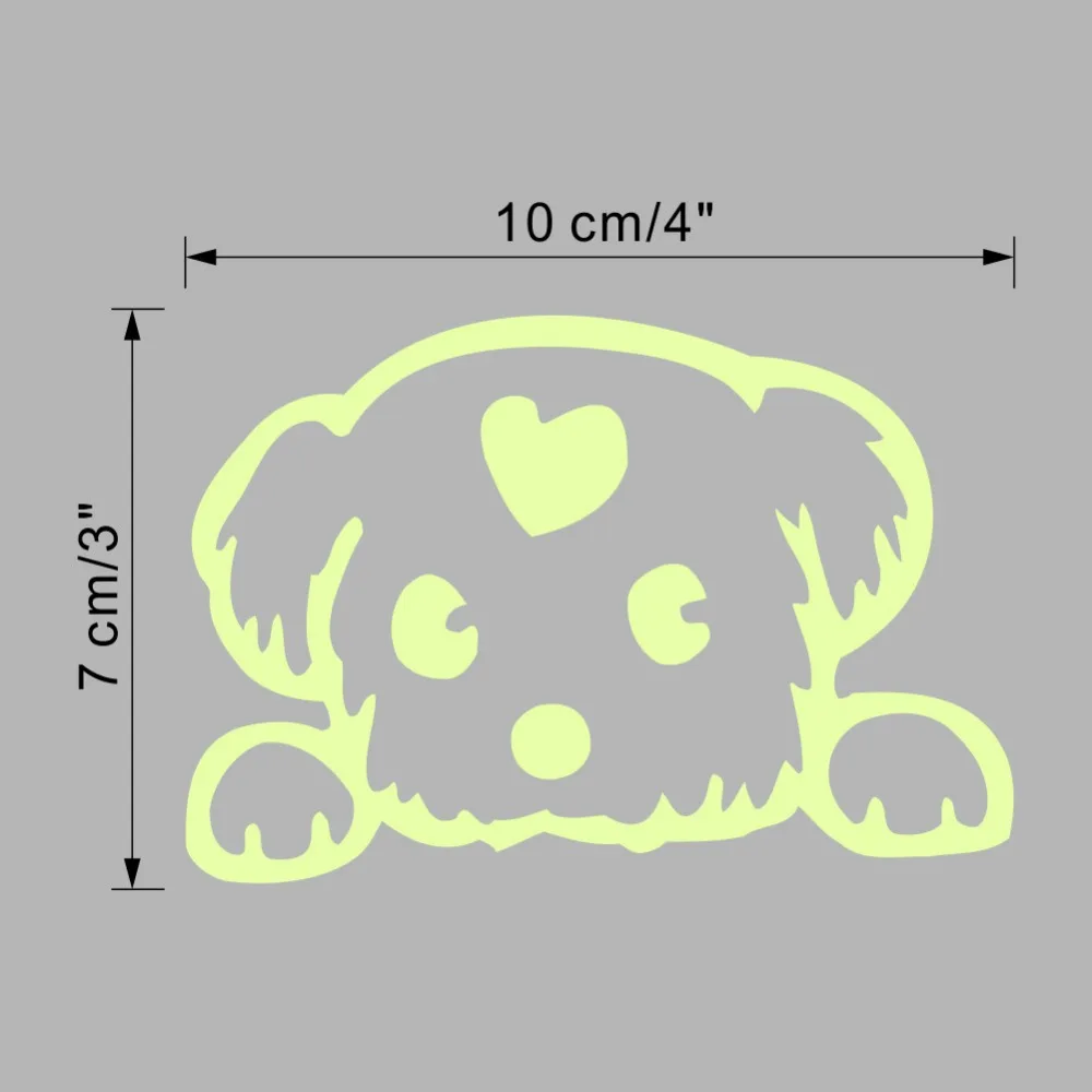 Светящиеся наклейки s Dog Love Switch стикеры смешные DIY украшения для дома гостиной
