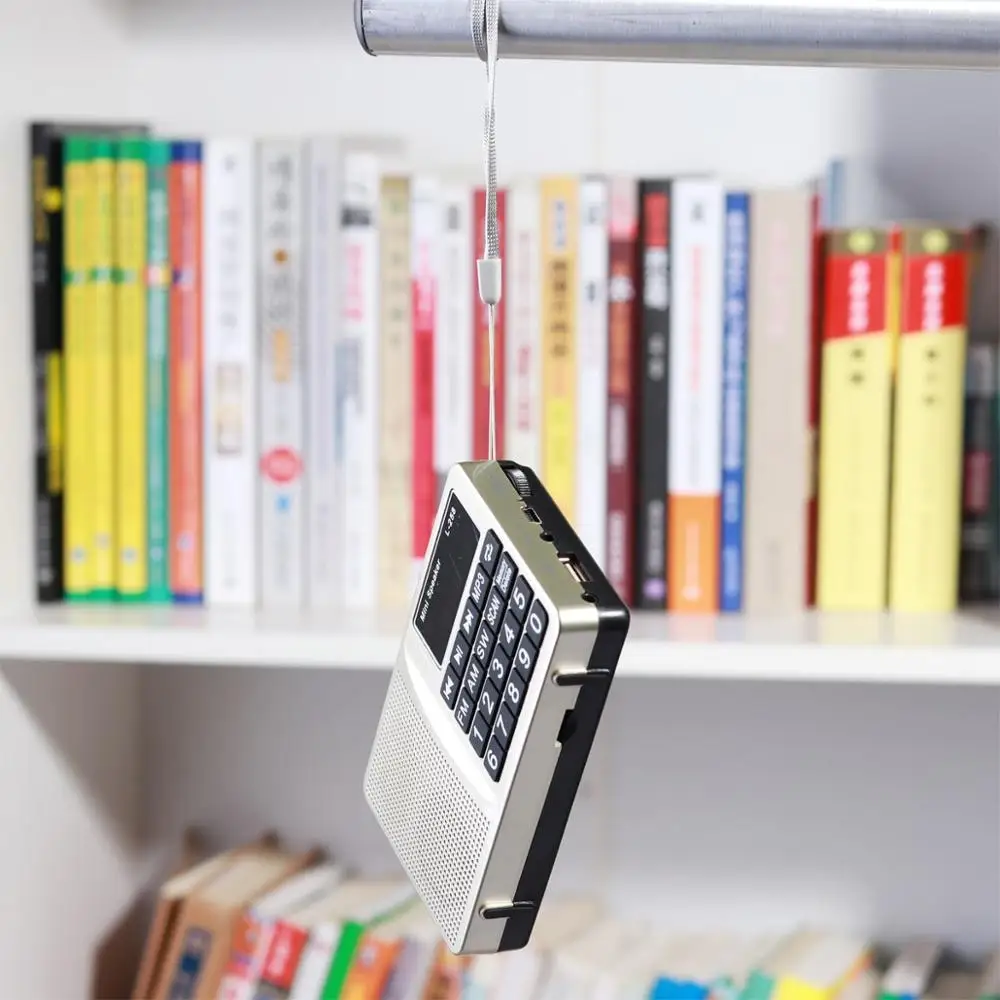 Портативный цифровой радиоприемник с поддержкой U диска/TF карты/AUX