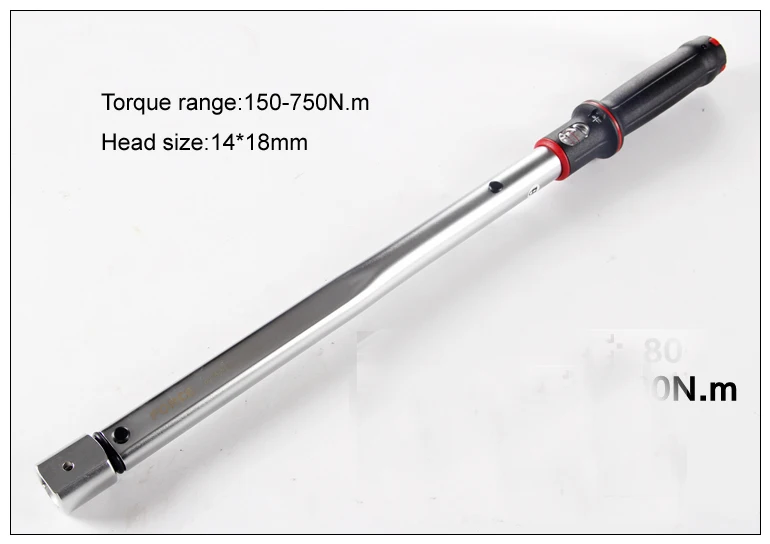 

Manual handle torque wrench 100-600NM/150-750NM Open head for head 14*18MM