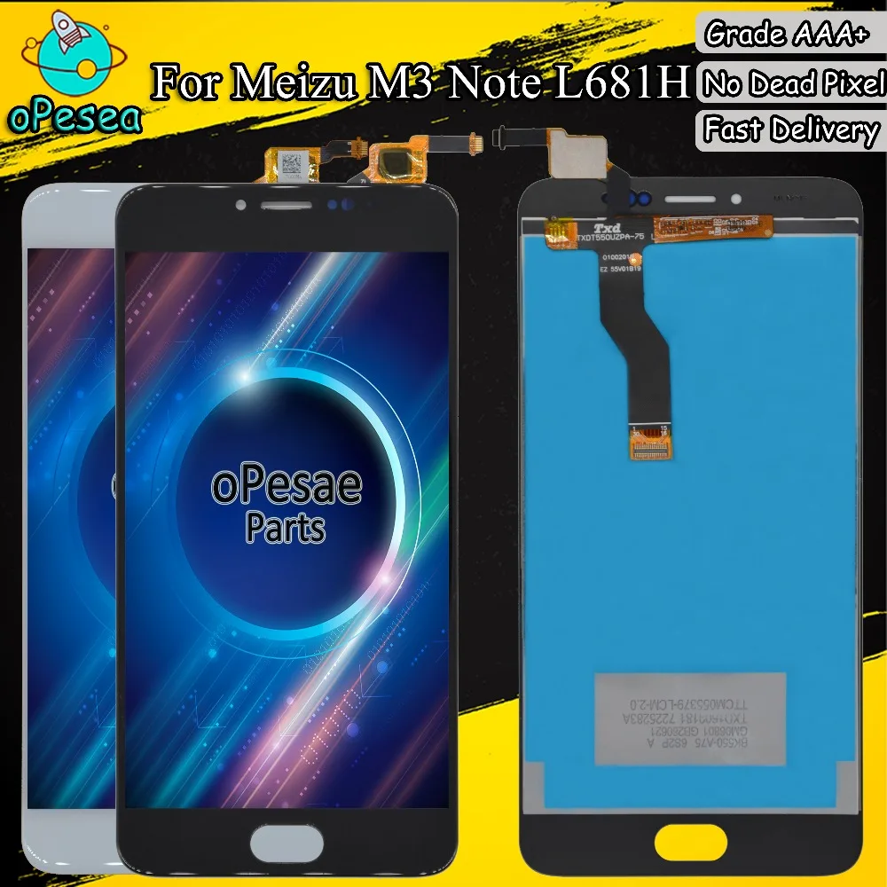 Экран телефона 5 ''для Meizu M3 Note L681H ЖК дисплей панель сенсорный экран дигитайзер