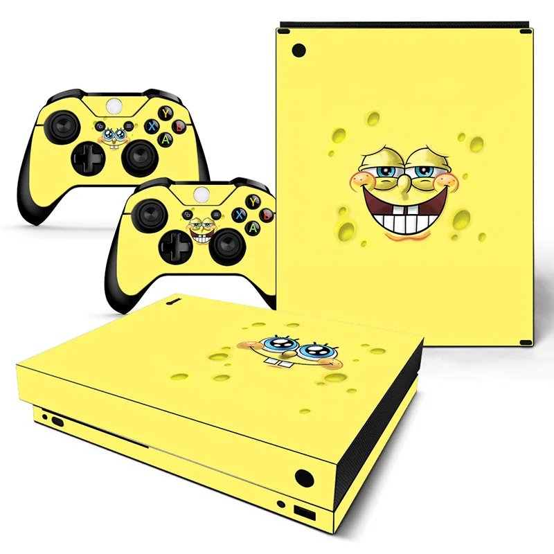 TN06-1027 GOOYIYO-для microsoft xbox ONE X наклейка геймерская консоль контроллеры виниловая наклейка DIY персональная мультяшная кожа xbox ONE X наклейка - Цвет: TN06-1027