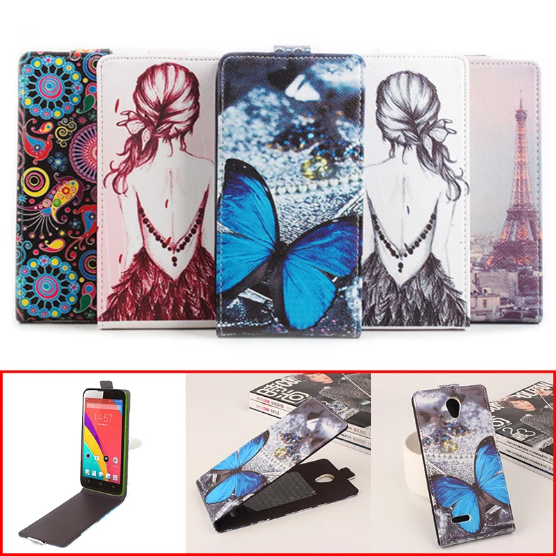 Fashion Leather Cases For Blackview Zeta V16 Butterfly Flower Tower Pattern Phone Case Cover Card Slot Brand | Мобильные телефоны и