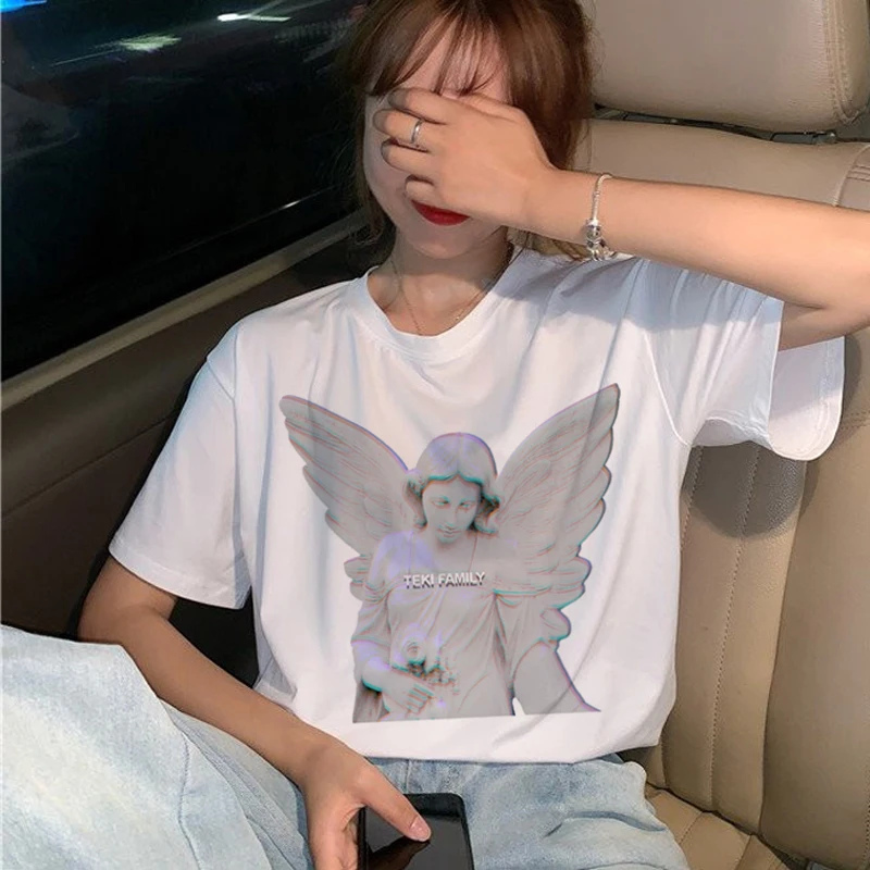 Vaporwave модная футболка женская гранж Эстетическая Harajuku Ullzang футболка 90s Графический хип-хоп футболка для девочек летние футболки для женщин - Цвет: 4246