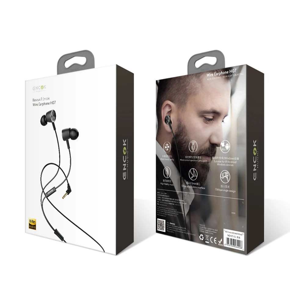 Baseus наушники Hybrid Pro HD наушники проводные наушники Hi-Fi стерео металлическая гарнитура fone de ouvido с микрофоном для телефона