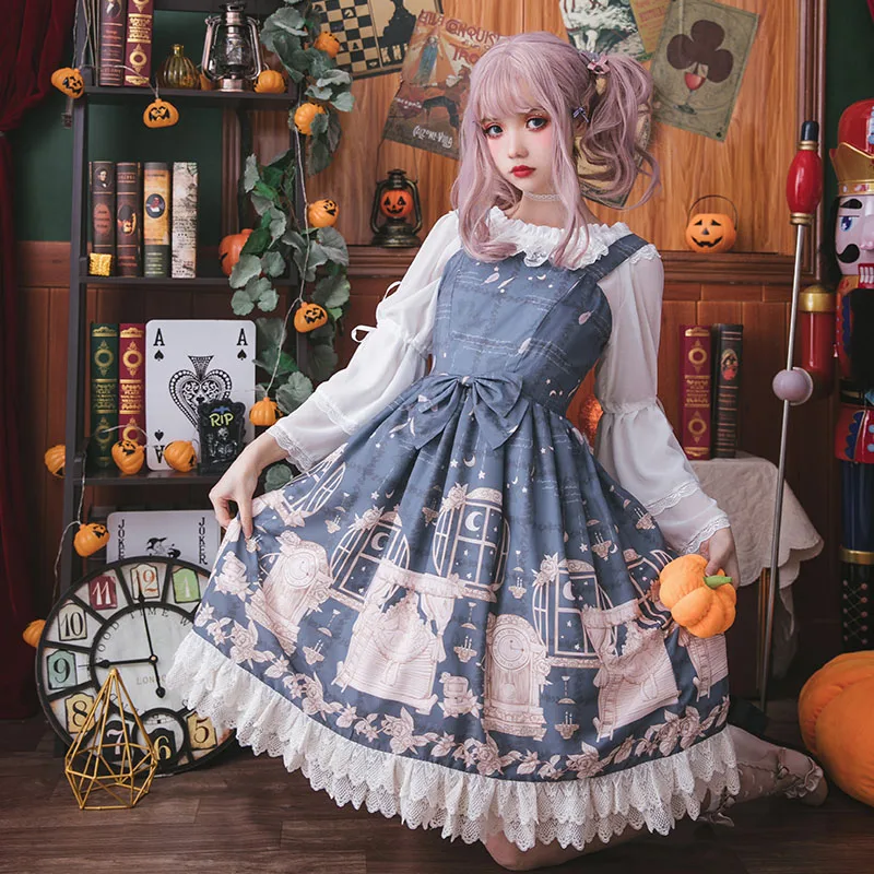 

Оригинальное платье лолиты, милое и Прекрасное повседневное милое платье принцессы, платье лолиты, платье на бретелях