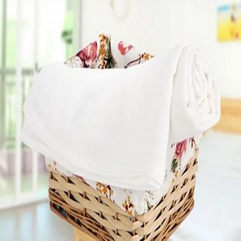 1 шт. белые бамбуковые марлевые мягкие Подгузники Детские Многоразовые моющиеся