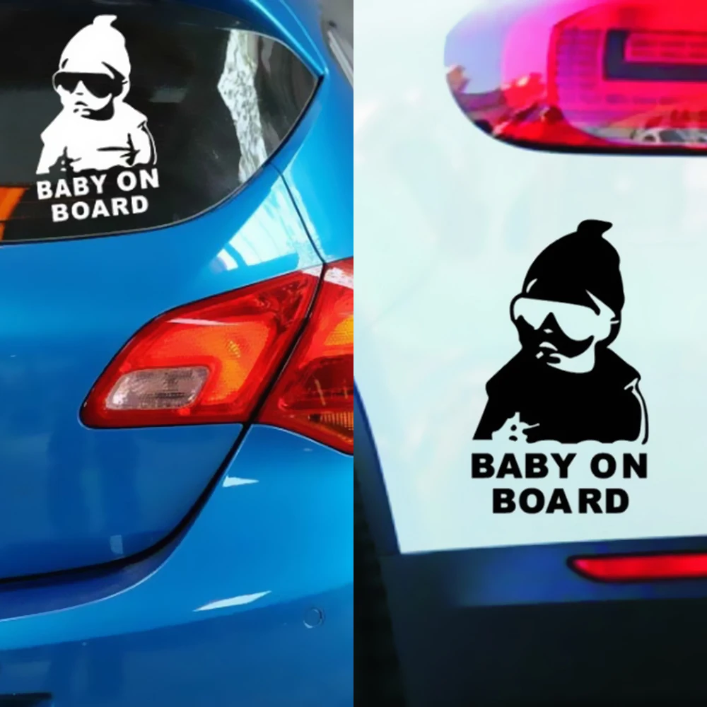 Милая наклейка BabyCar светоотражающая 3d пленка на окно автомобильная ветровое
