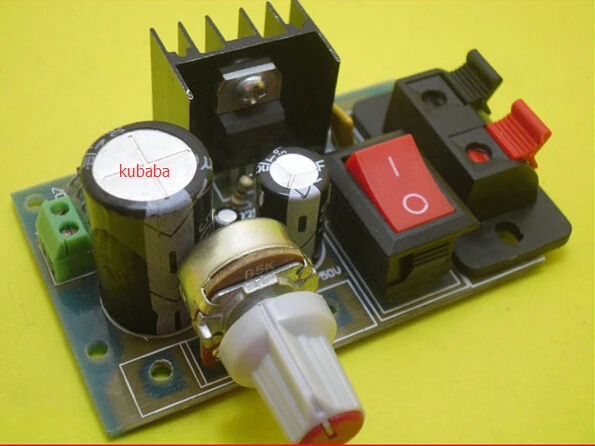 Регулируемый Модуль LM317 регулируемая плата питания DIY комплект выпрямленный