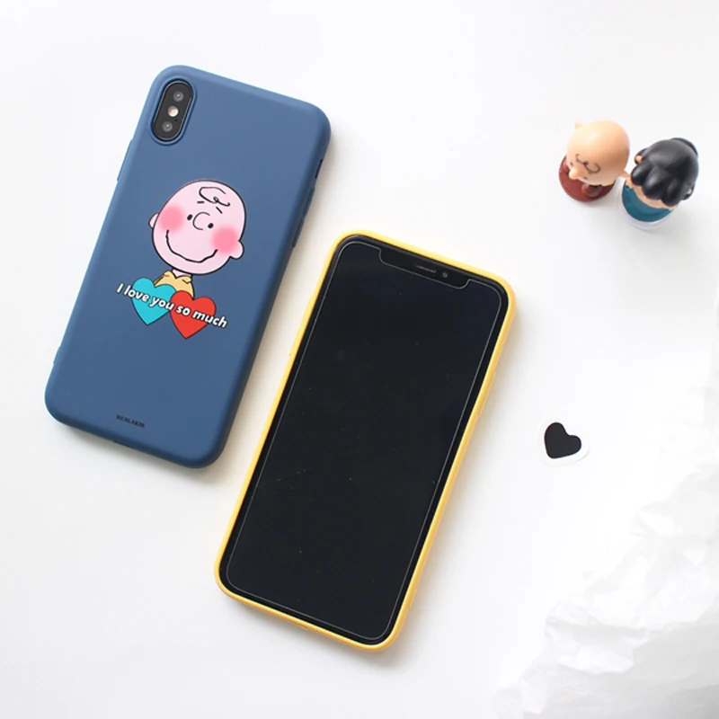 WOTP милый мультяшный парный Мягкий ТПУ чехол для телефона iPhone XS Max XR 6 6S 7 8 Plus X Мода