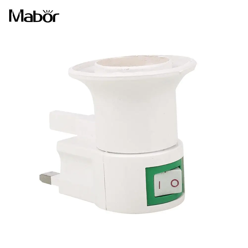 

Премиум лампочка адаптер лампа конвертер управления переключатель света база с выключателем E27 прочный Великобритания вилка