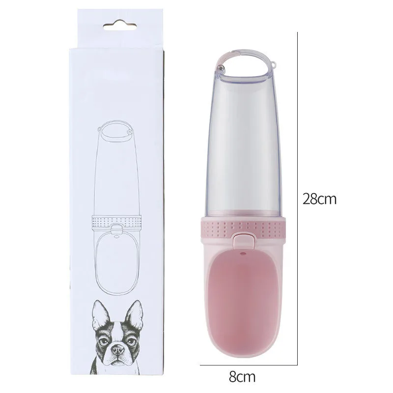 Бутылка диспенсер для воды собак и кошек пластиковый дозатор с Карбоновым