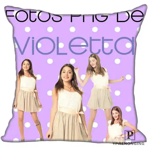 Best Custom violetta en vivo ya(1)@ Наволочка на подушку, спальня домашний квадратный наволочка на молнии(одна сторона)#190404-1-21 - Цвет: Pillowcase