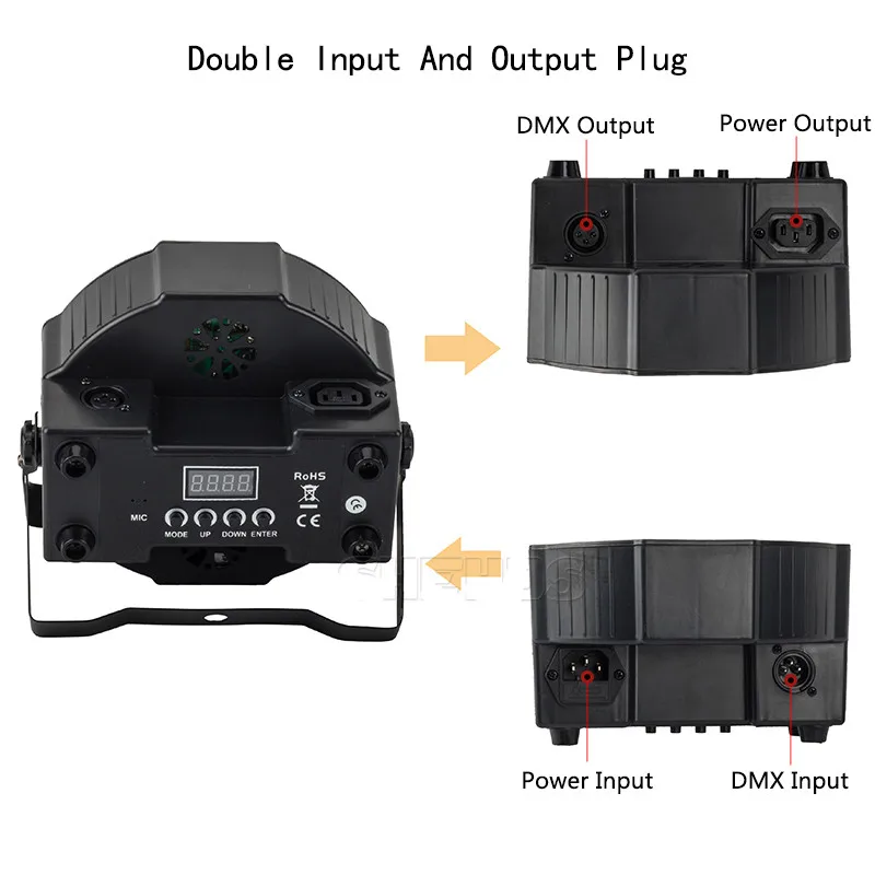 Лидер продаж LED Par 7x18 Вт RGBWA + УФ сценический свет профессиональная DMX512 эффект