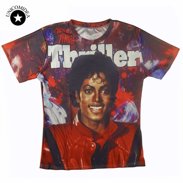 Футболка Мужская/женская с коротким рукавом и 3D-принтом Майкла Джексона | Мужская