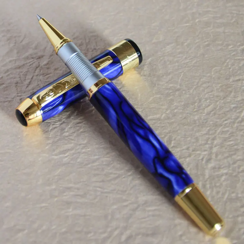 JINHAO 250 шариковая ручка Королевский синий мрамор с золотистой отделкой|marbles kids|marble