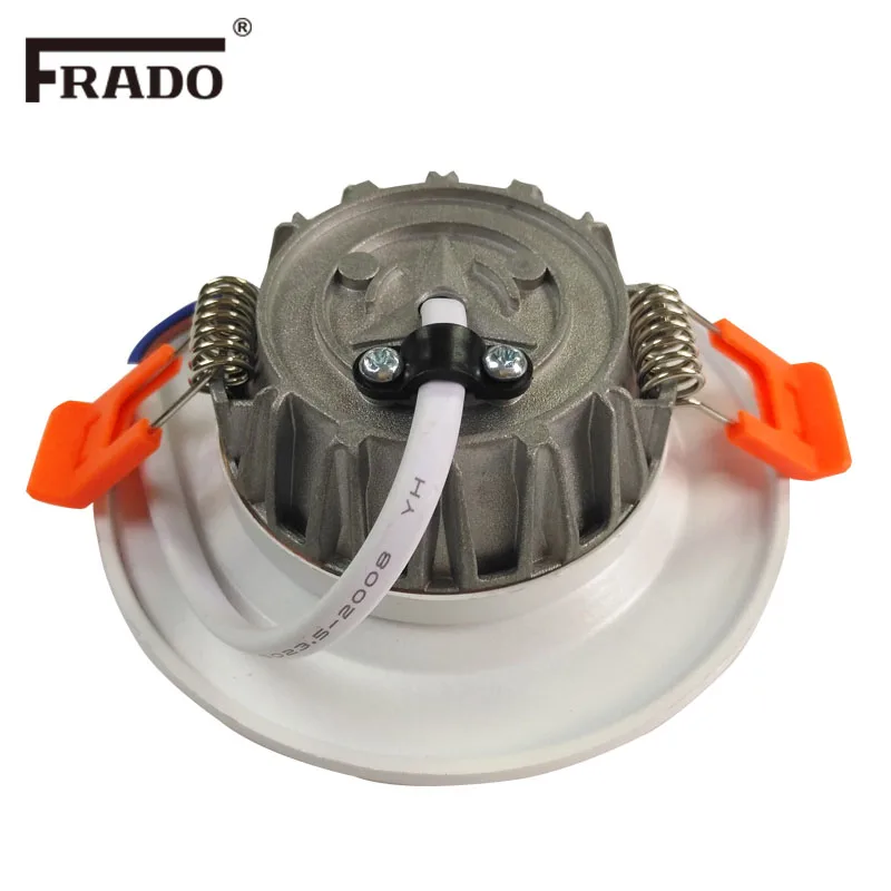 Светодиодный светильник 3 Вт 5 Круглый встраиваемый 220 В алюминиевый светодиодный