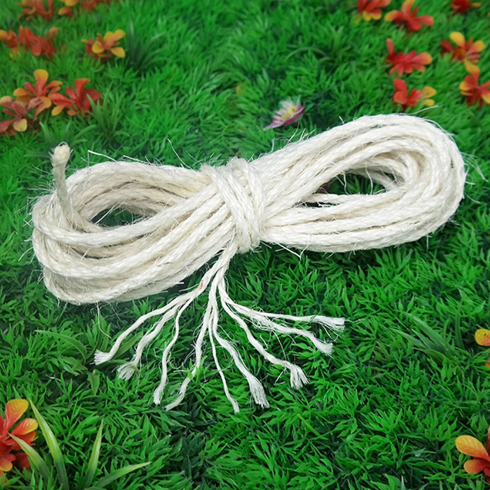 6 мм сизаль веревка для кошачьего дерева DIY Когтеточка игрушки царапина доска для стула ножки связывающая веревка для кошки точить коготь принадлежности для кошек 10 м