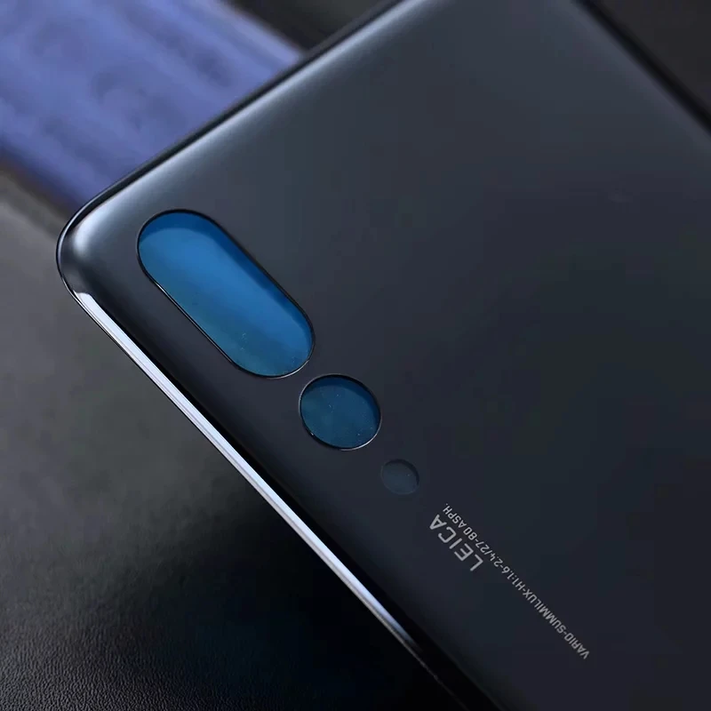 Черный Корпус P20Pro для huawei P20 Pro, задняя крышка батарейного отсека, запчасти из стекла, чехол - Цвет: Черный