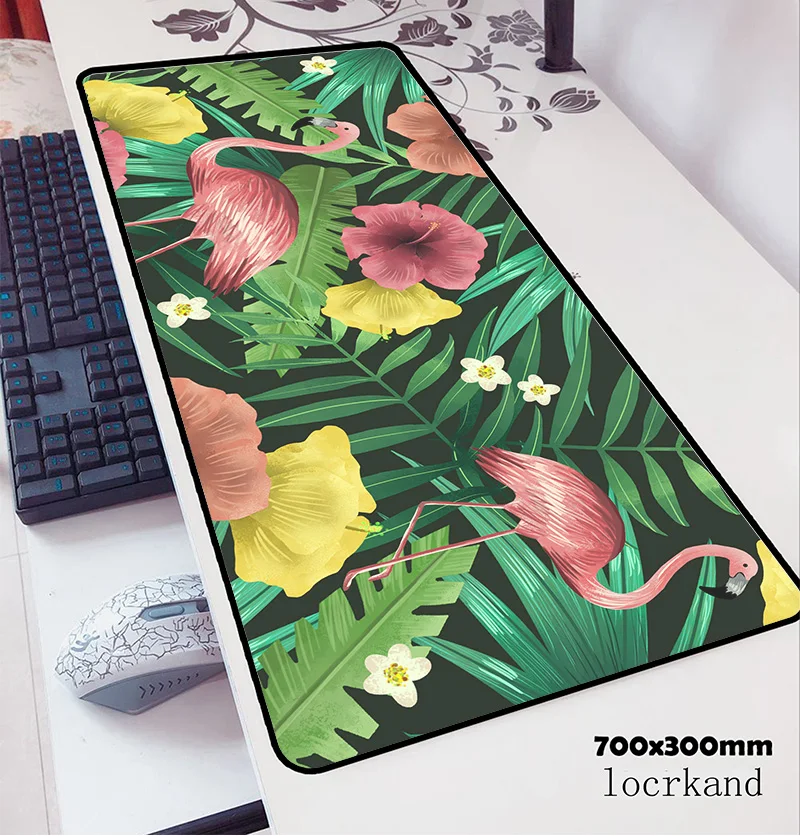 Коврик для мыши с изображением фламинго дома 700x300x2 мм коврик notbook компьютерный