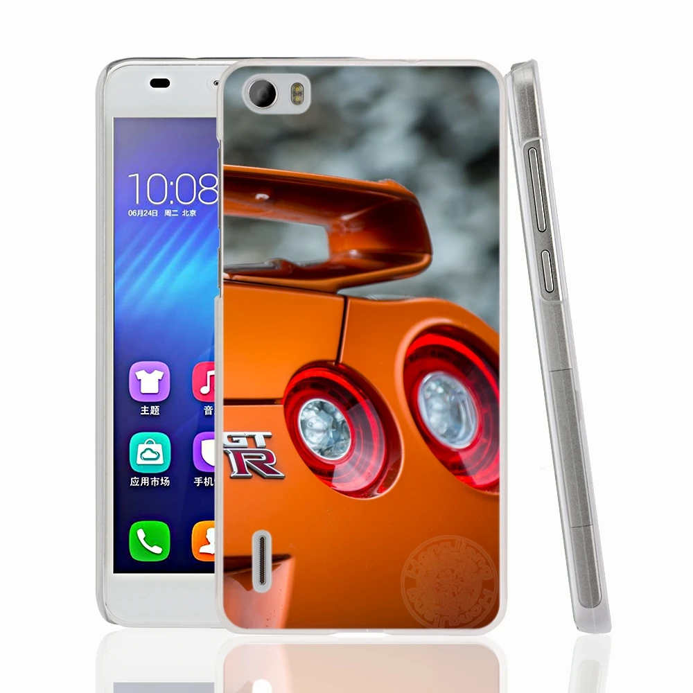 HAMEINUO nissan GT R чехол для сотового телефона в спортивном автомобиле huawei honor 3C 4A 4X 4C 5X 6 7