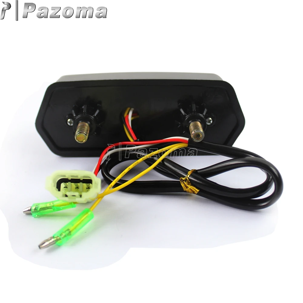 Светодиодный стоп светильник 2 в 1 для мотоцикла красный янтарный указатель