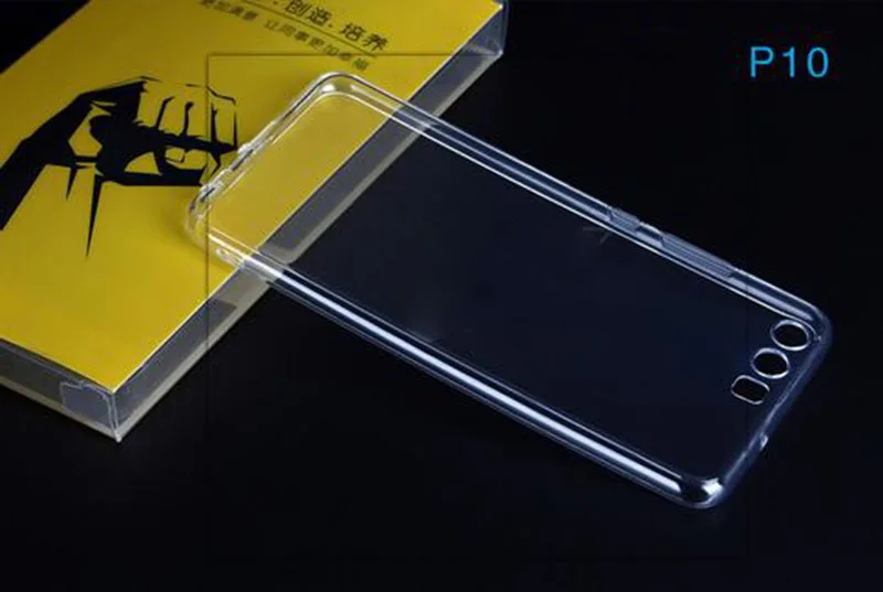 Для HUAWEI P10 Ультра Тонкий Crystal Clear Прозрачная Крышка кожа МЯГКАЯ TPU case for высокое