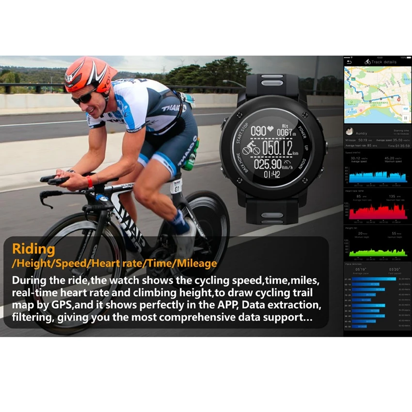 Спорт на открытом воздухе Смарт часы UW90 M1 Профессиональные с GPS спортивные