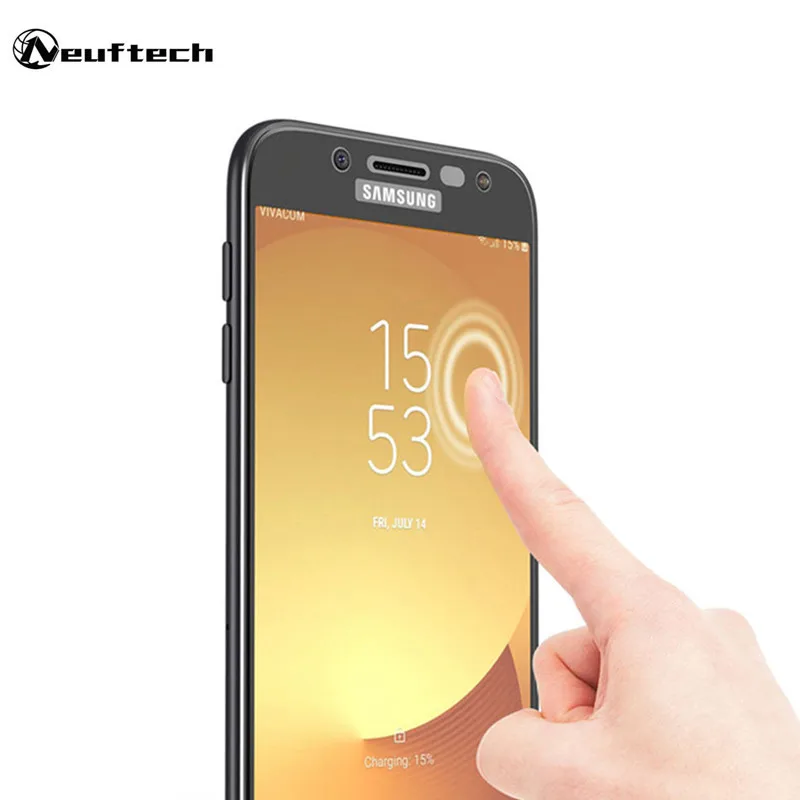 Полное покрытие закаленное защитное Стекло для samsung Galaxy A8 A6 плюс + 2018 Экран
