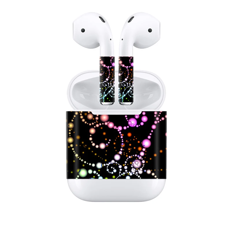 Наклейки с леопардовым принтом для AirPods силиконовый чехол защитная пленка |
